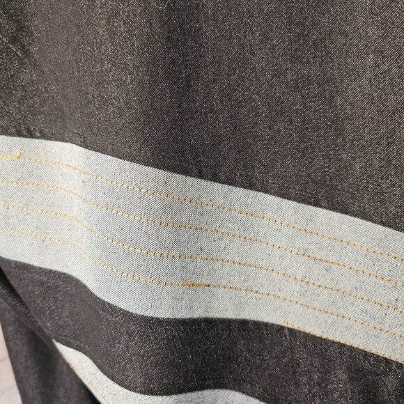 Devine Sport NY Asymmetric Denim Tunic Top Sz 22W Flare Hem Long Slv Boat Neck - Picture 12 of 15